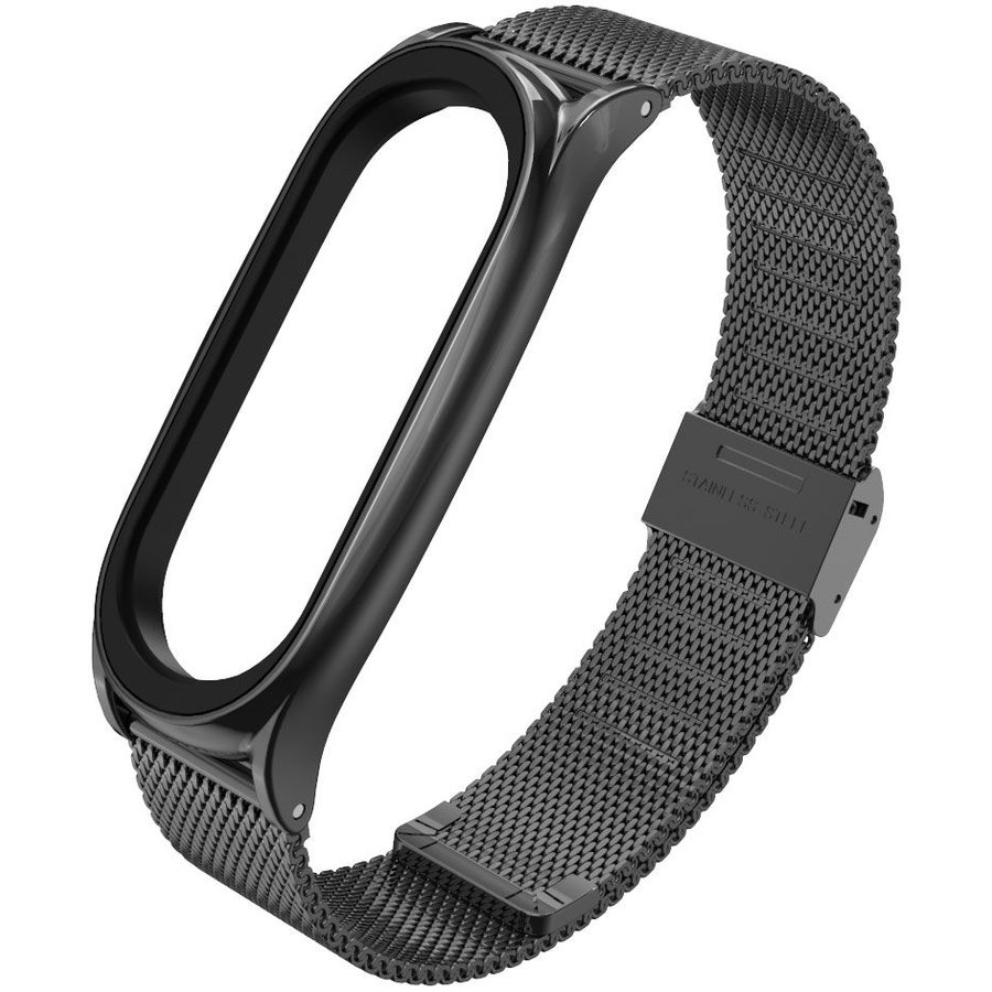 Accesoriu smartwatch Milaneseband Xiaomi Mi Band 5/6/6 NFC Black