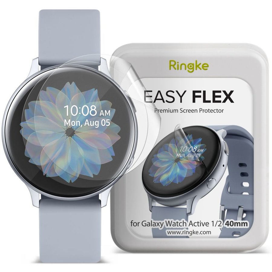 Folie protectie transparenta TPU Case friendly Easy Flex Samsung Galaxy Watch Active 1/2 (40mm) 3-Pack