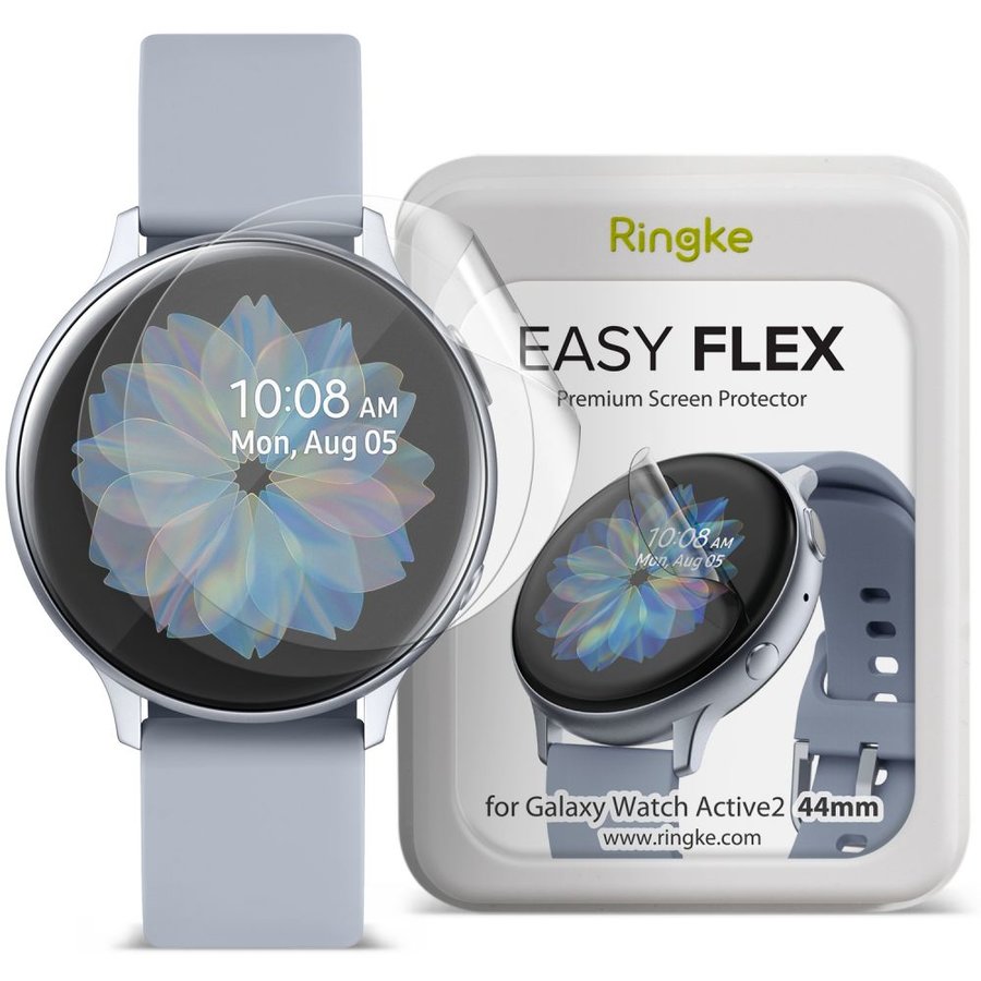 Folie protectie transparenta TPU Case friendly Easy Flex Samsung Galaxy Watch Active 2 (44mm) 3-Pack