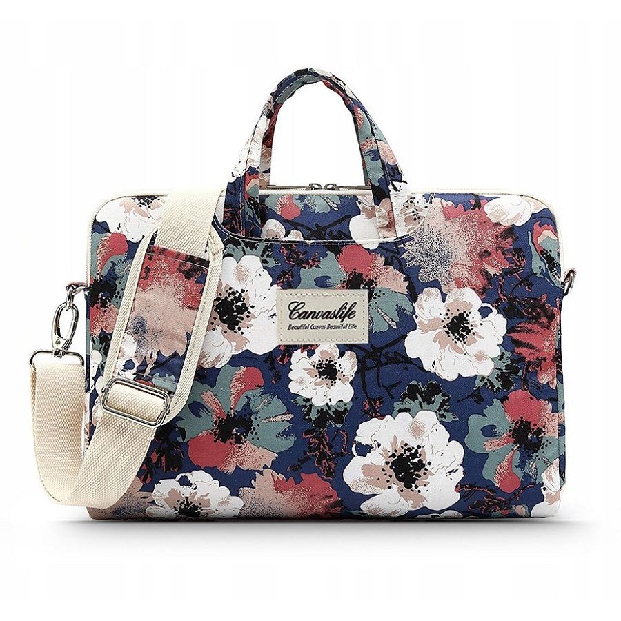 Briefcase Blue Camellia