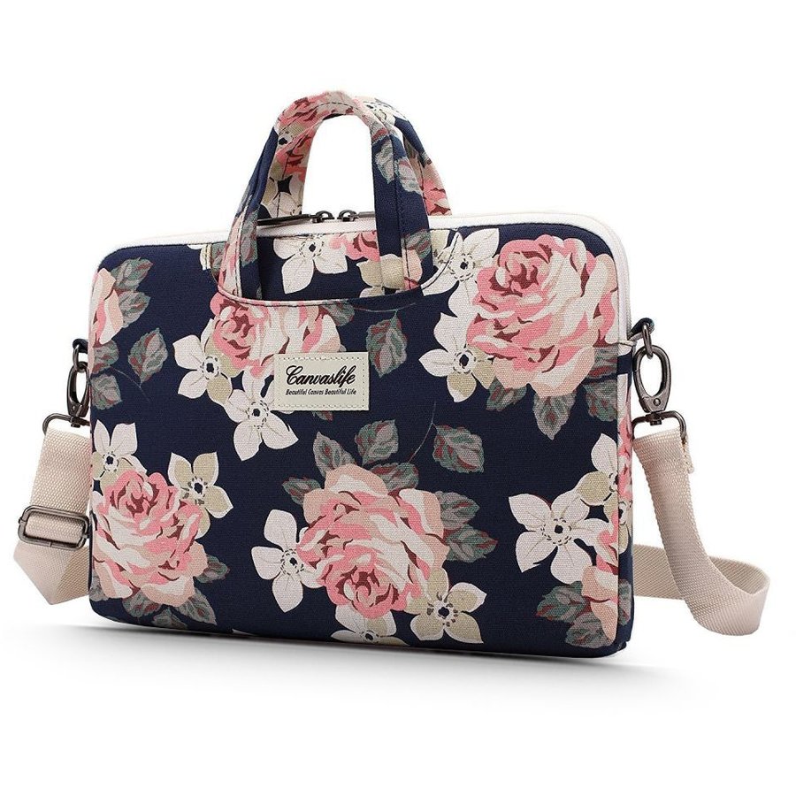 Briefcase Navy Rose