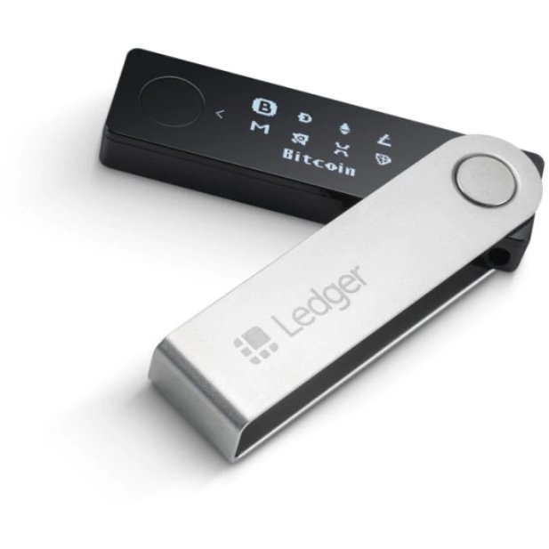 Portofel electronic Nano X pentru monede virtuale Bitcoin Ethereum Dash ZCash si altele Gri