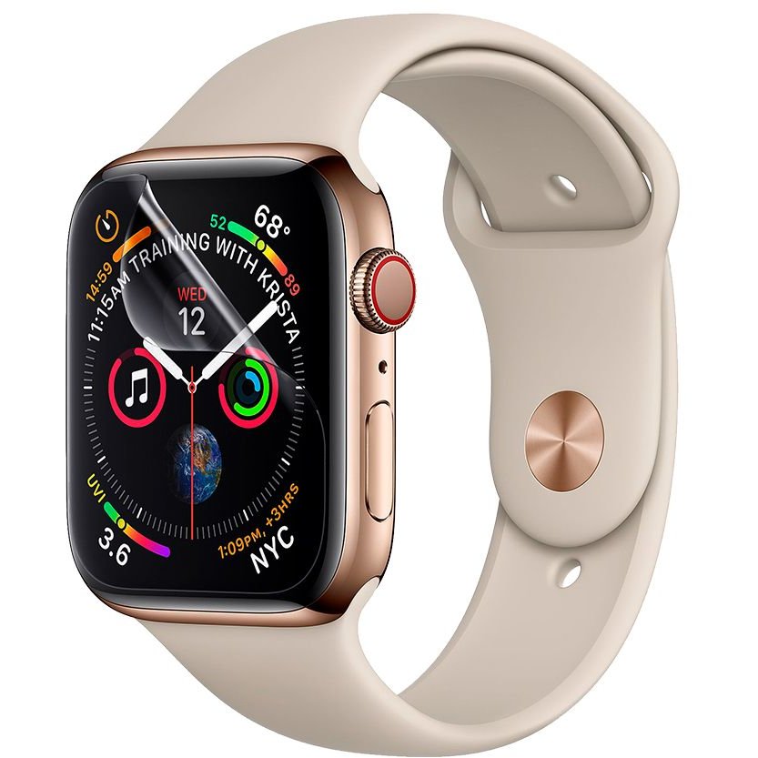 Set 3 folii protectie transparenta TPU Neo Flex HD compatibil cu Apple Watch 4/5/6/SE (44mm)