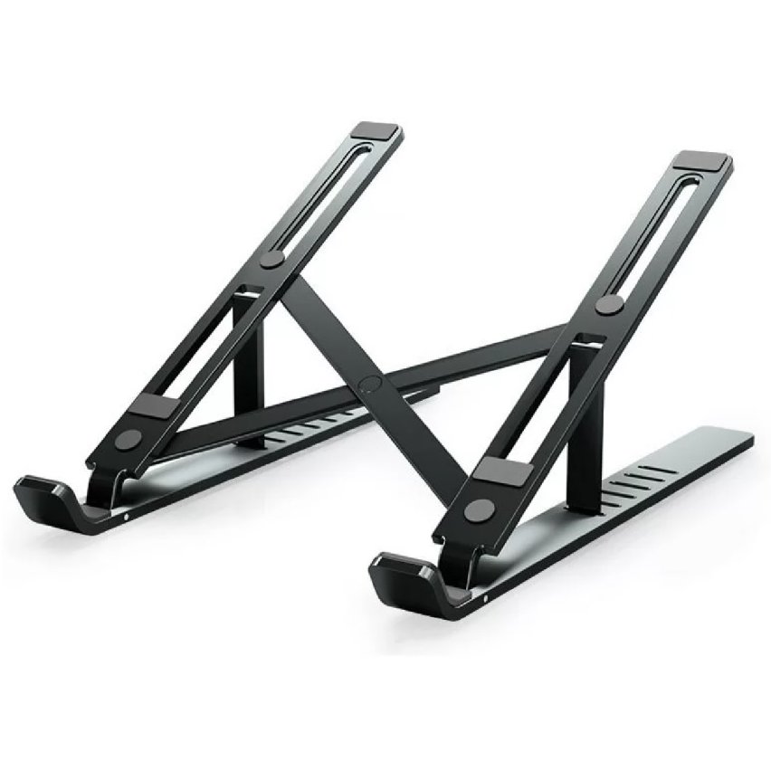 Stand Laptop Universal Aluminiu Negru