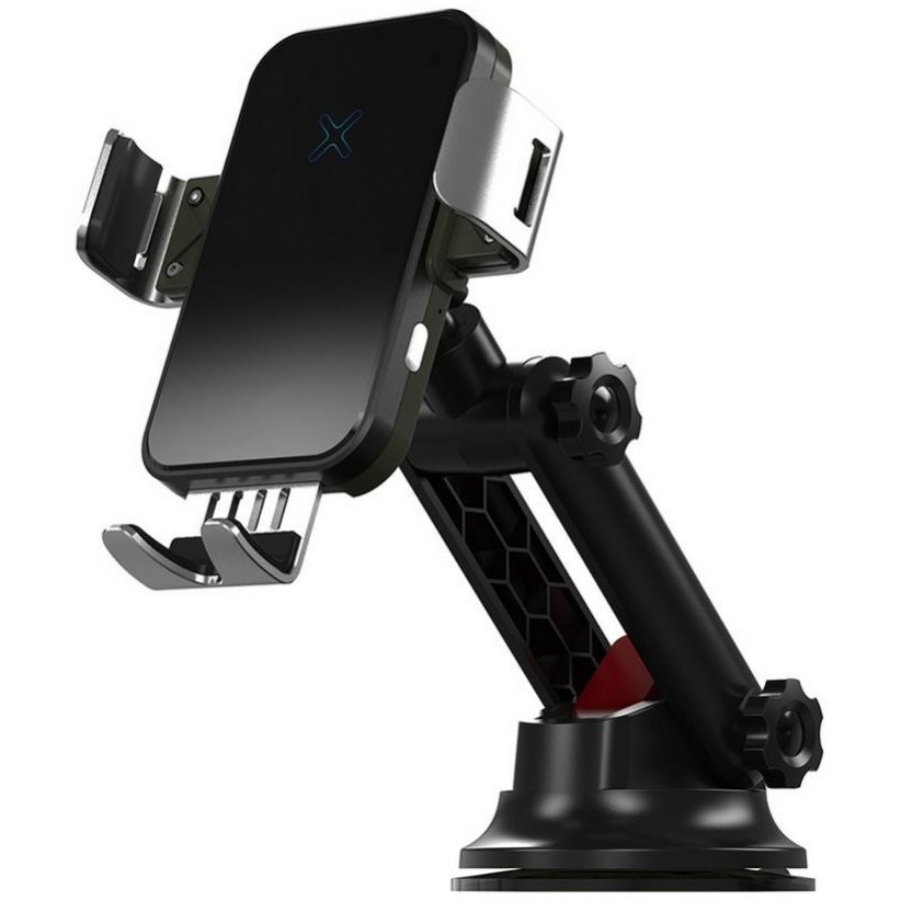 Suport auto universal 2 in 1 R3 Incarcare Wireless 15W rotire 360 grade Cablu USB-C Negru