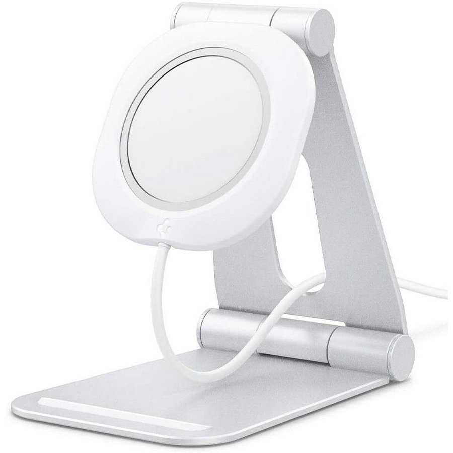 Suport portabil MagFit S compatibil cu Apple MagSafe Pliabil Aluminiu Alb
