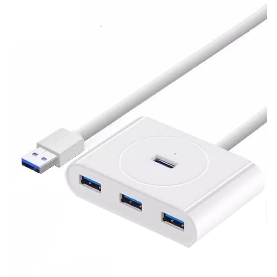 Adaptor HUB 5-in-1 CR113 USB - 4x USB 3.0 1x Micro USB 50cm Alb