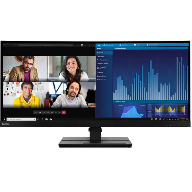 Monitor ThinkVision P34w-20 34inch WQHD 6ms Black