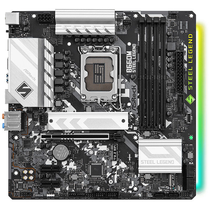 Placa de baza B660M Steel Legend D4 Intel LGA1700 mATX
