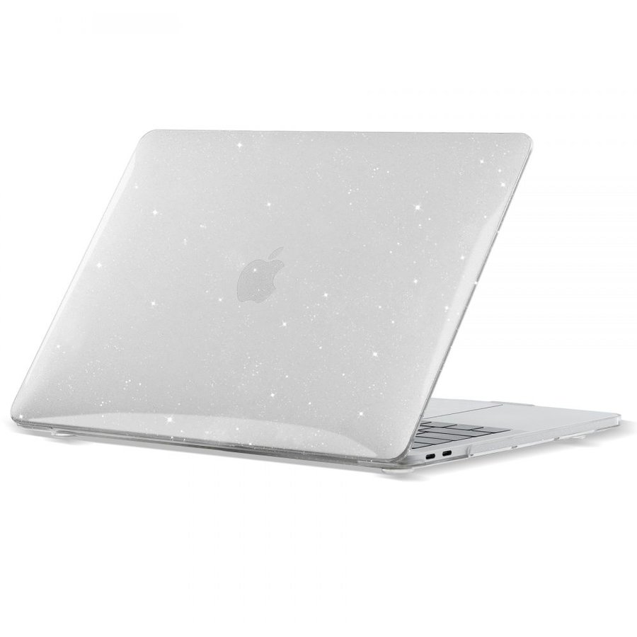 Carcasa laptop Smartshell compatibila cu MacBook Air 13 inch (2018/2020) Glitter Clear