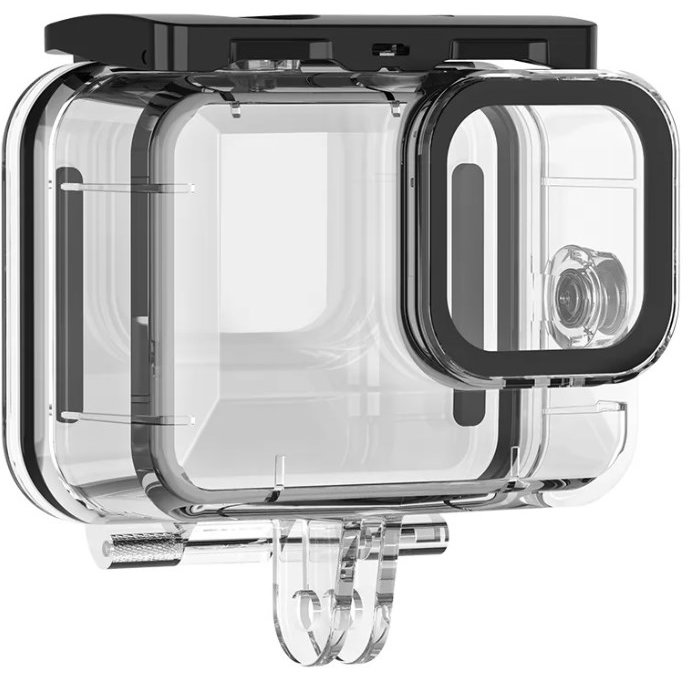 Carcasa Waterproof pentru Camera Video Sport GoPro Hero9/10/11 Negru/Transparent
