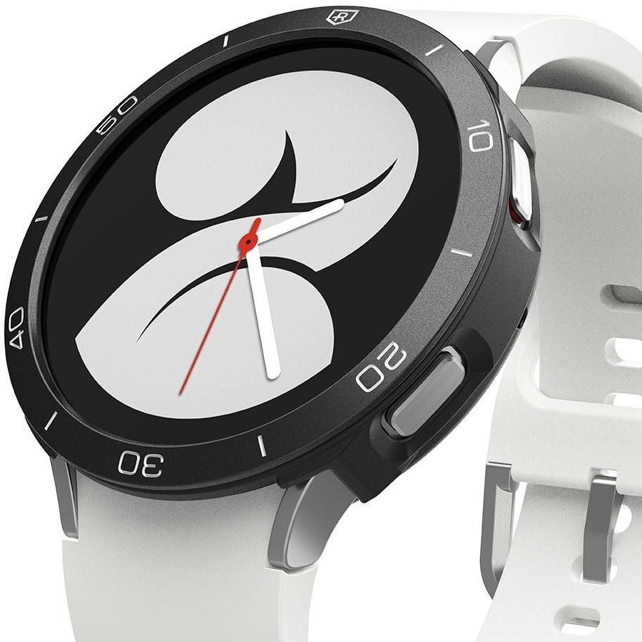 Carcasa si rama ornamentala compatibile cu Samsung Galaxy Watch 4 (44mm) Black