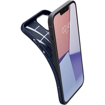 Husa Spigen Liquid Air compatibila cu iPhone 13 Navy Blue