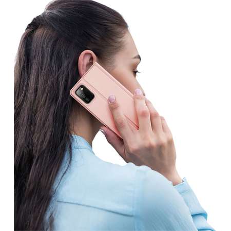 Husa DuxDucis SkinPro compatibila cu Samsung Galaxy A03s Rose Gold