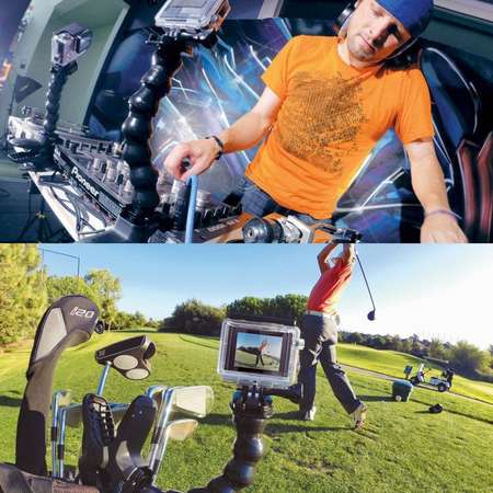 Accesoriu Camera Video Actiune PULUZ pentru GoPro, DJI Osmo Action si alte camere video sport, Negru