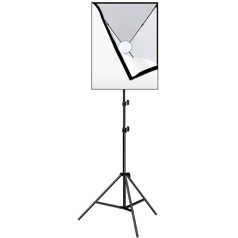 Trepied cu iluminare Softbox PU5070EU 1 LED 30W 5700K 50x70cm Negru