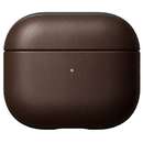 Leather compatibila cu Apple AirPods 3 Brown