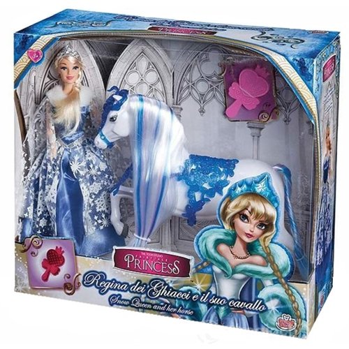 Set Papusa Princess Craiasa Zapezii si Calutul Ei