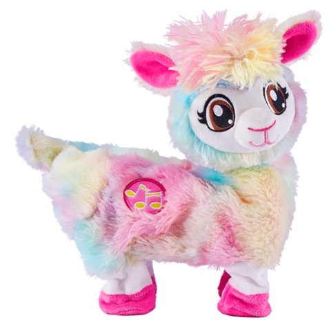 Jucarie Interactiva de Plus Pets Alive Lama Dansatoare Bonnie Rainbow