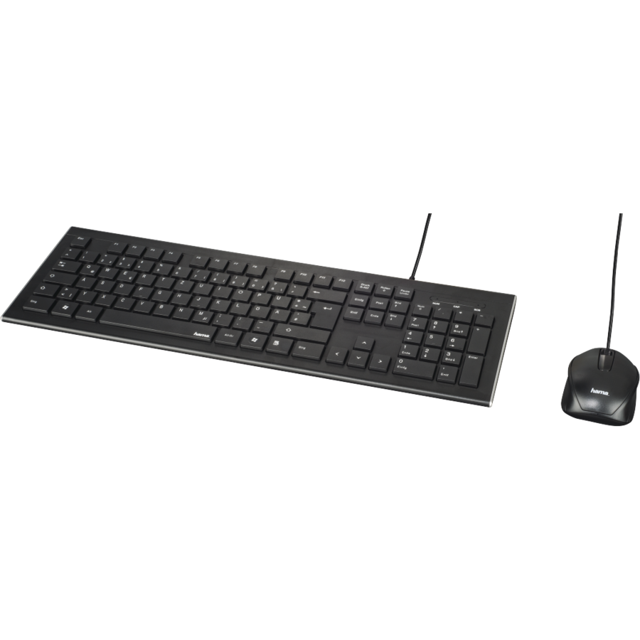 Kit tastatura si mouse Cortino Negru