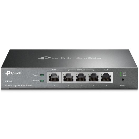 Router ER605 Omada Gigabit 1 x WAN 1 x LAN 3 x WAN/LAN Gri