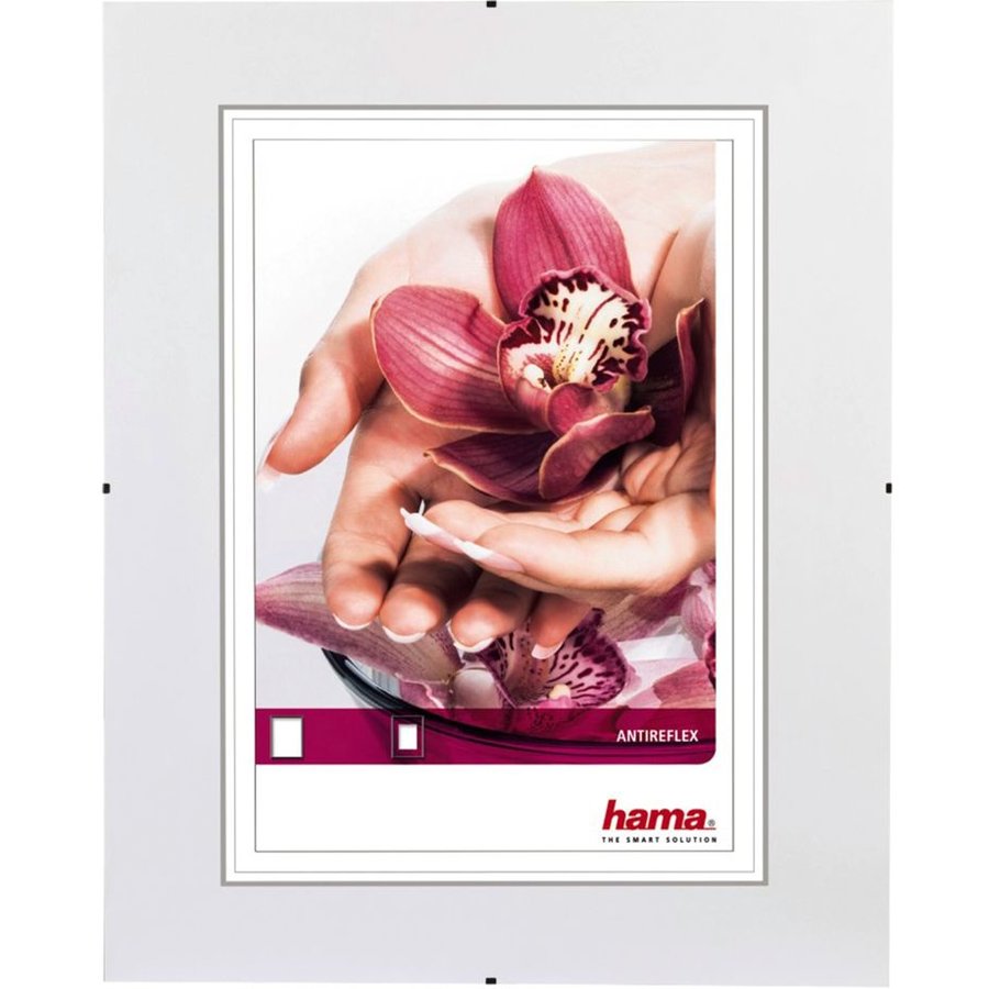 Rama foto Clip Fix 20x20cm Frameless Silver