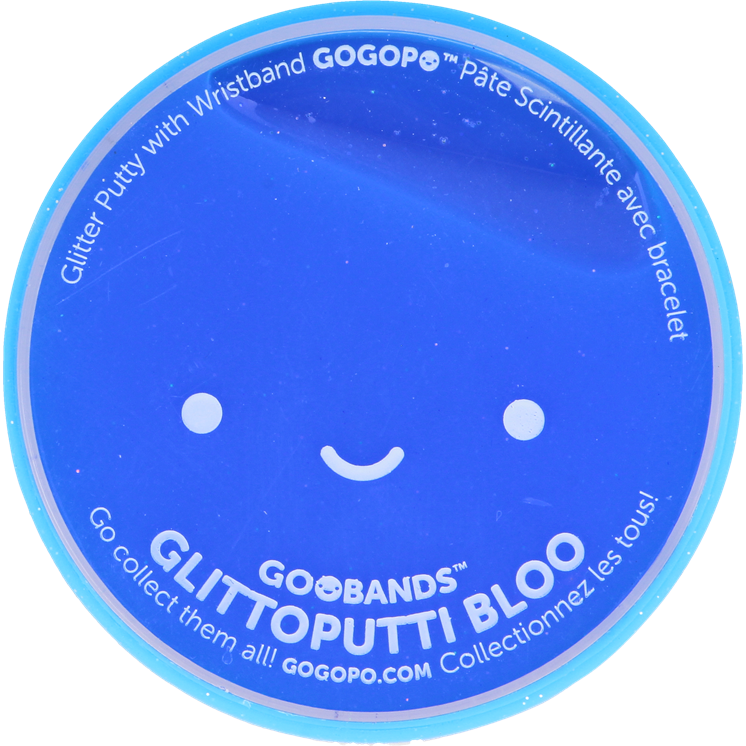 Slime cu sclipici si cu bratara inclusa Glittoputti Goobands Bloo
