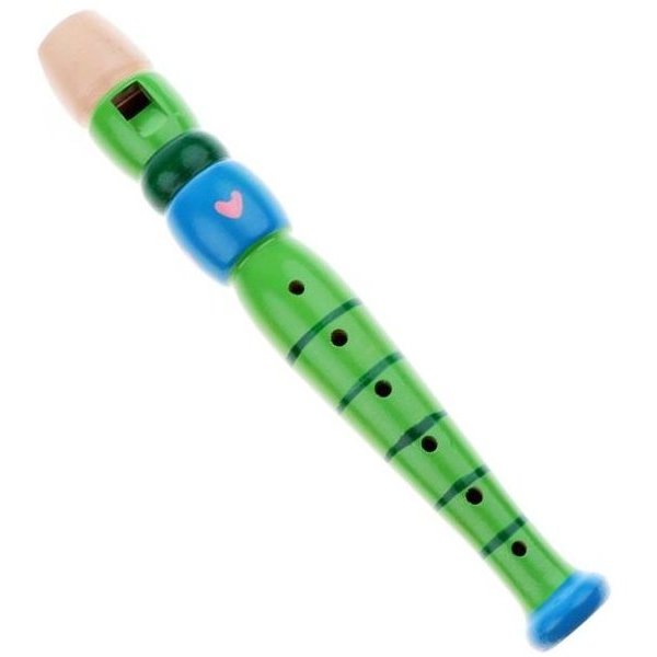 Instrument muzical Flaut din lemn Verde