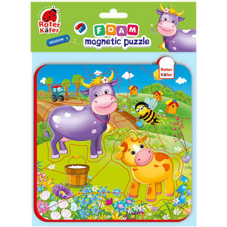 Puzzle magnetic Roter Kafer Ferma 16 Piese 3 Ani+