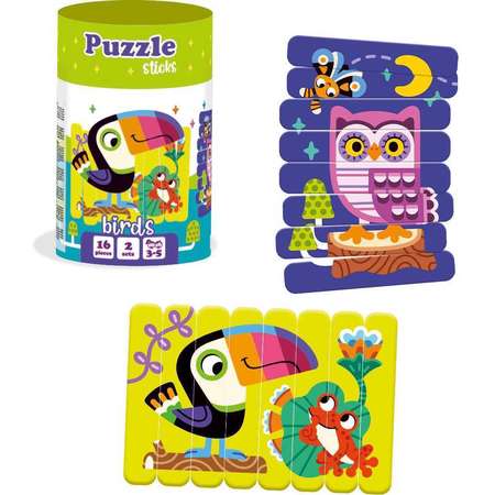 Set puzzle-uri din betisoare Roter Kafer Pasari 16 Piese 3 Ani+