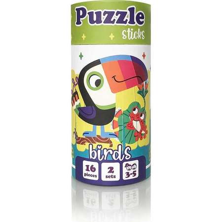 Set puzzle-uri din betisoare Roter Kafer Pasari 16 Piese 3 Ani+