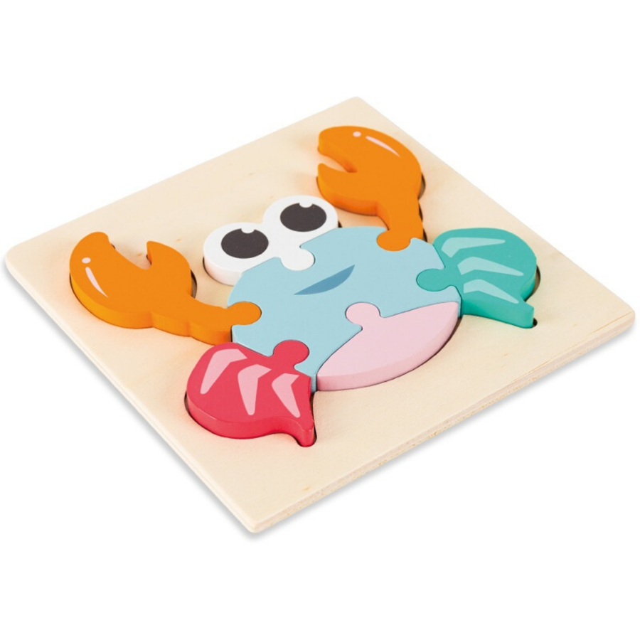 Puzzle incastru din lemn Crab