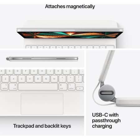 Tastatura tableta Apple Magic Keyboard for iPad Pro 11-inch (3rd) and iPad Air (4th) - Romanian - White
