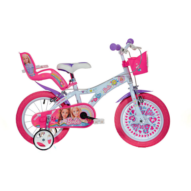 Bicicleta copii Barbie la plimbare 14 inch