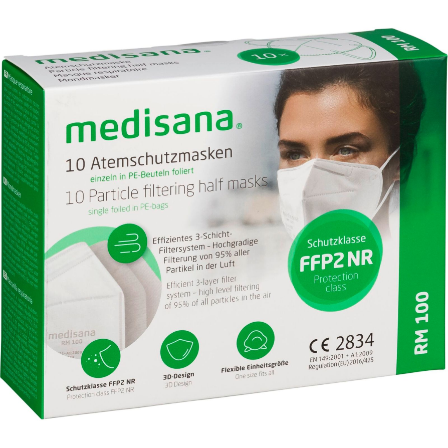Masca Protectie Faciala RM 100 FFP2 10buc Alb