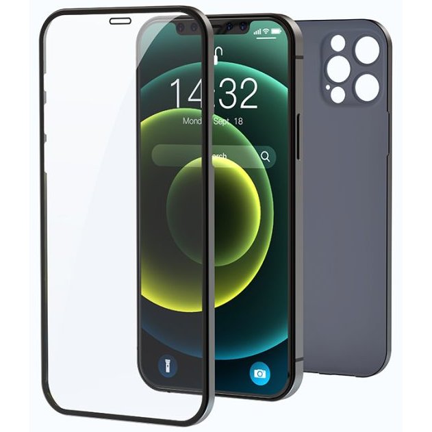 Husa Devia 2 in 1 Ultra Thin pentru iPhone 13 Pro Black
