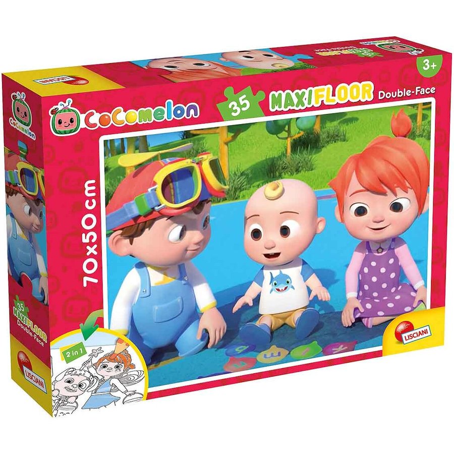 Puzzle de colorat maxi Cocomelon 35 piese