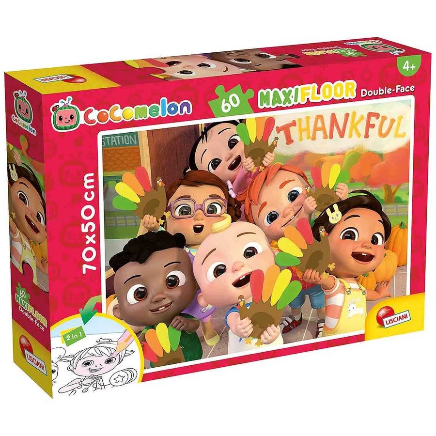 Puzzle de colorat maxi Cocomelon si prietenii 60 piese