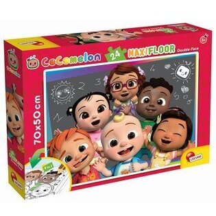 Puzzle de colorat maxi Invatam cu Cocomelon 24 piese