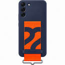 Galaxy S22+ S906 Silicone Cover with Strap Navy EF-GS906TNEGWW