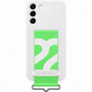 Galaxy S22+ S906 Silicone Cover with Strap White