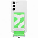 Galaxy S22 S901 Silicone Cover with Strap White