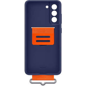 Husa Samsung Galaxy S21 FE Silicone Cover with Strap Navy