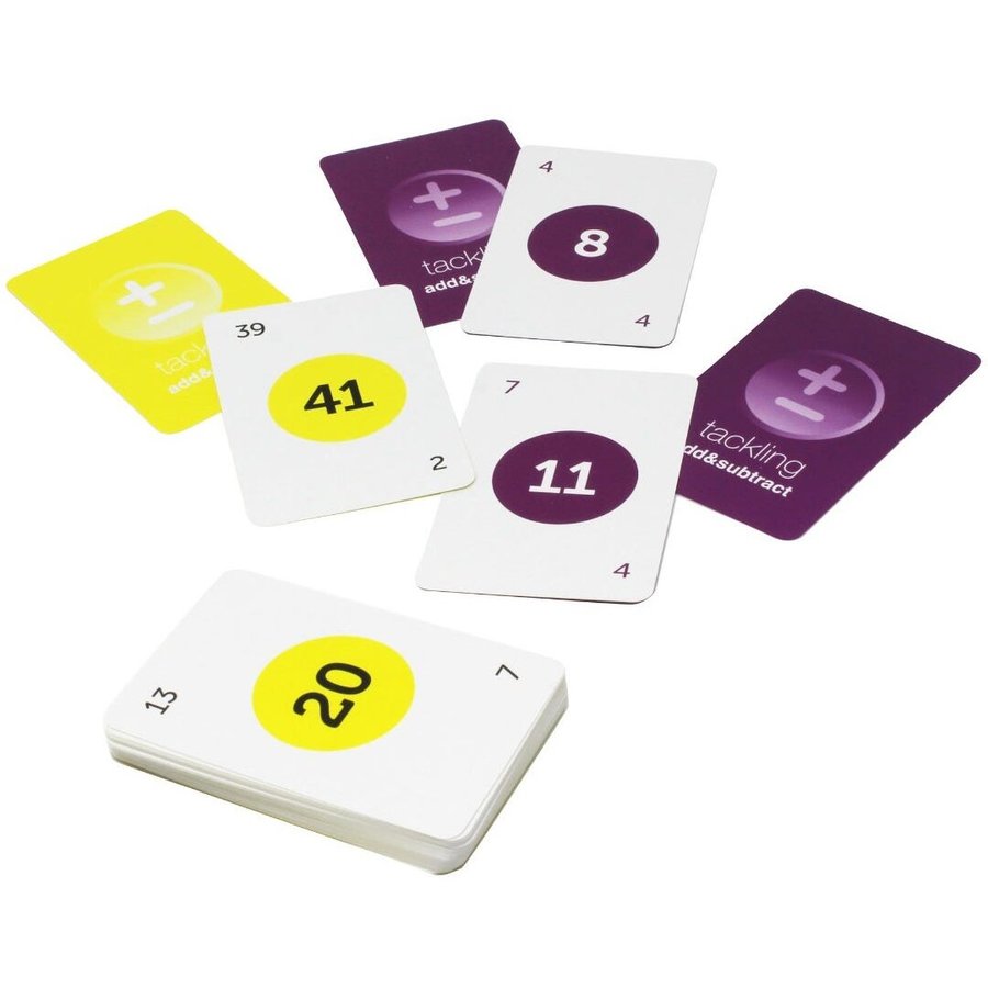 Joc de carti Exersam adunarea si scaderea