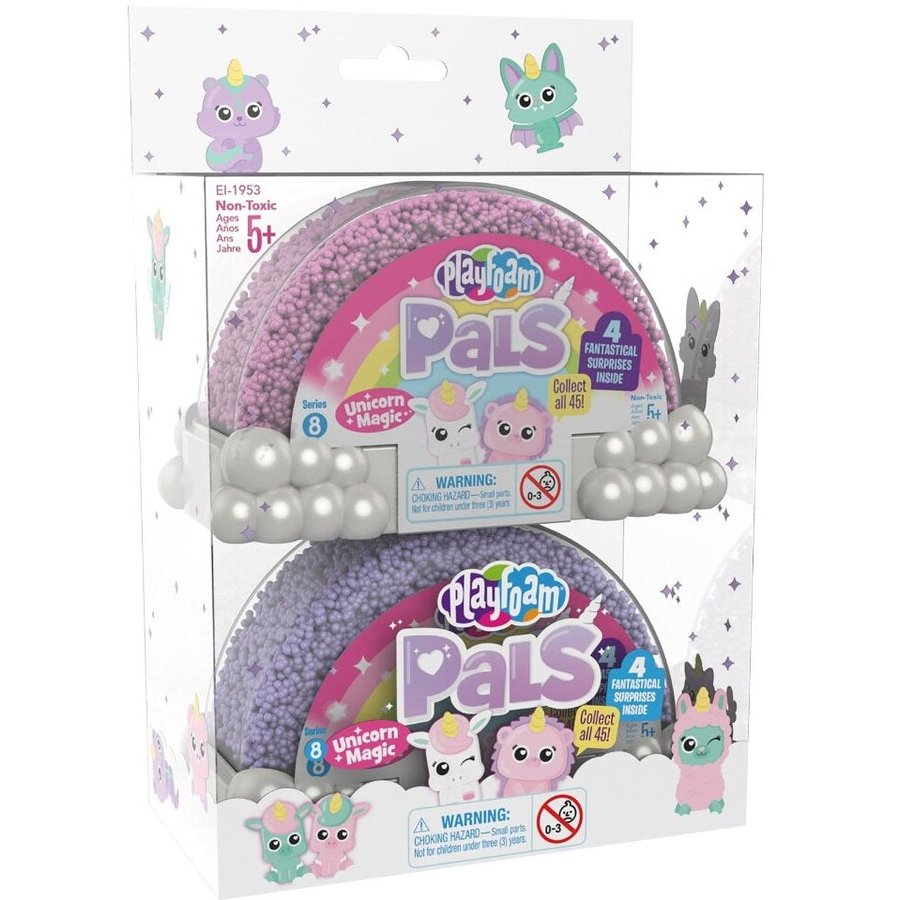 Spuma de modelat Playfoam Unicorni magici Set 2 bucati