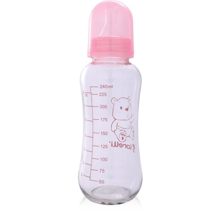 Biberon din sticla 240ml Pink