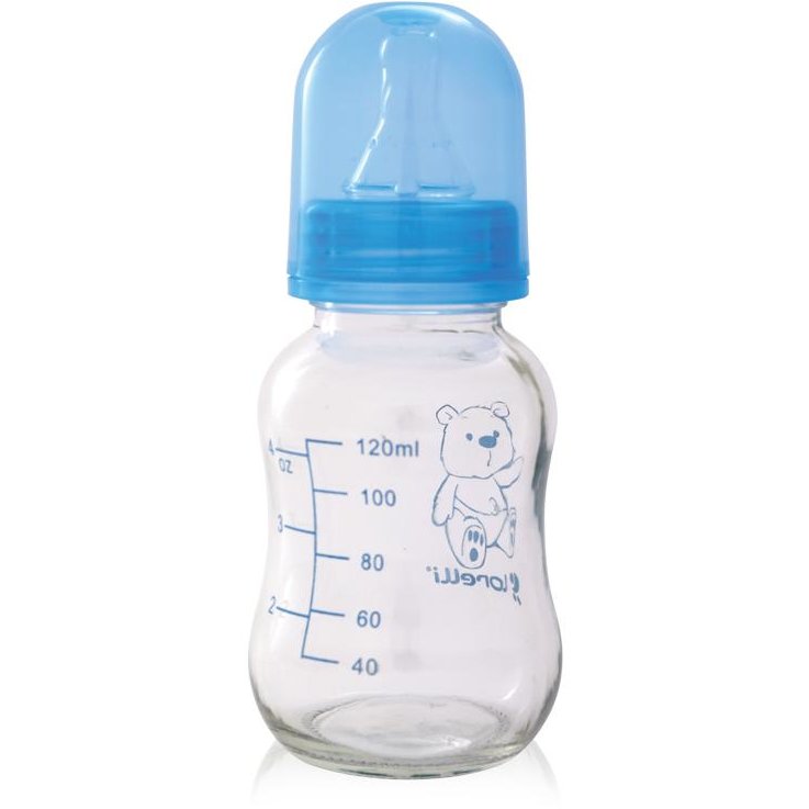 Biberon din sticla 120ml Blue