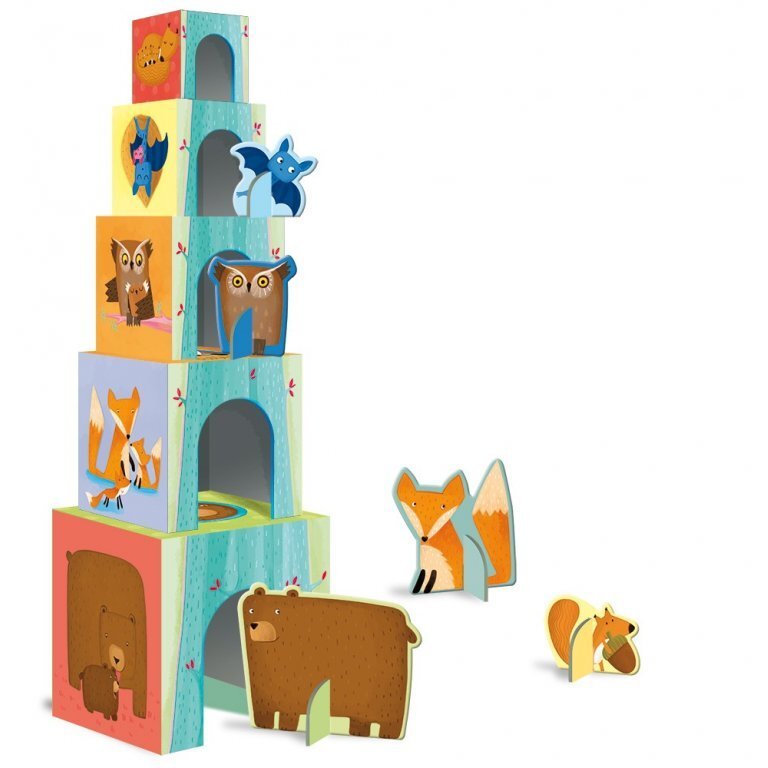 Jucarie EcoBlocks Animalutele si puii lor