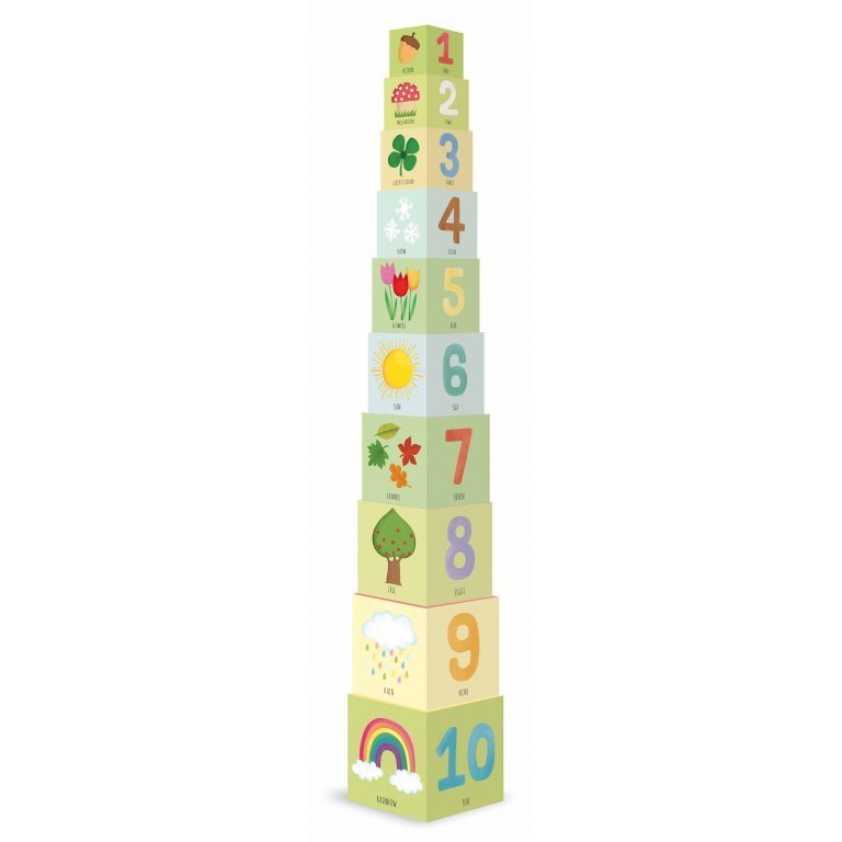 Jucarie Eco Blocks Natura si numerele
