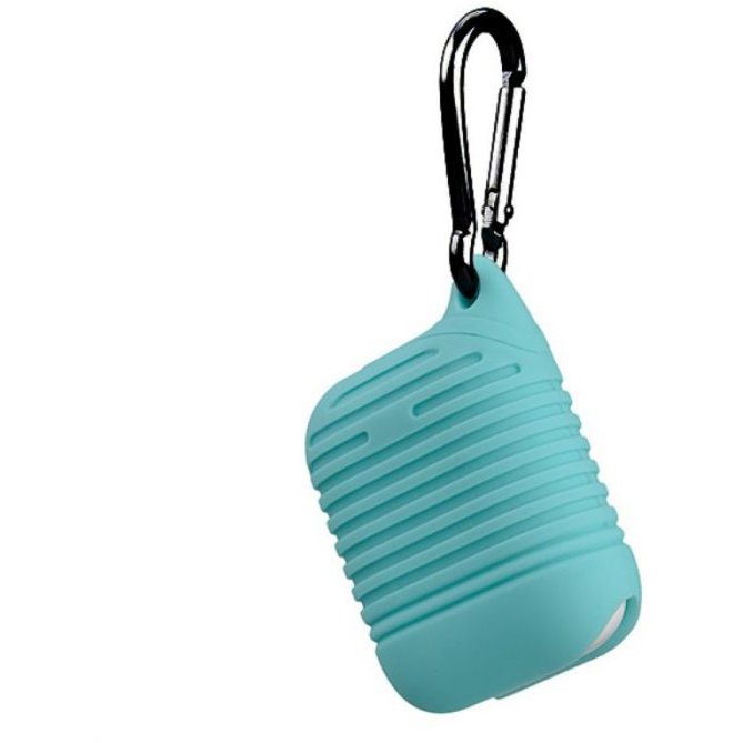 Husa Lemontti Protective Case pentru Airpods Generation 1/2 Mint (cu breloc)
